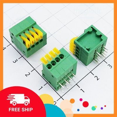 [3 Cái]- KF141-2.54-4-R Terminal Block 4 Tiếp Điểm Cắm Dây Ngang 2.54mm 150V 2A