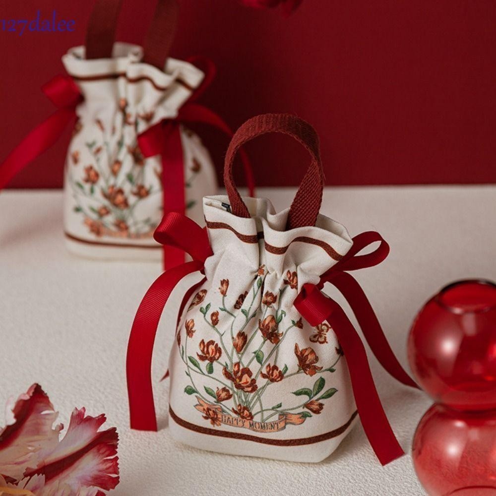 Túi dây rút hoa vải DALEE