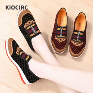 Giày Vải KIOCIRC, Giày Vải Bắc Kinh Cũ Miệng Tròn, Nóng Thoáng Khí Bằng Cũ Bắc Kinh Miệng Tròn Giày Vải Xuân Thu
