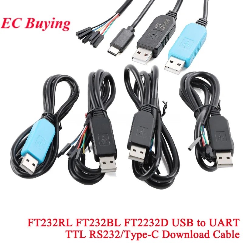 FT232 Dòng bàn chải USB sang RS232 Cổng nối tiếp Cáp Tải xuống Mô-đun chuyển đổi điện FTDI Chipset M