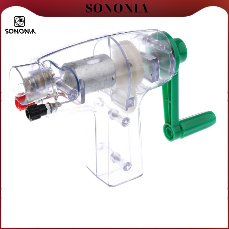 Đồ chơi Experinment - DIY Hand Crank Mechanical / Crank Inductor Mô hình nhựa