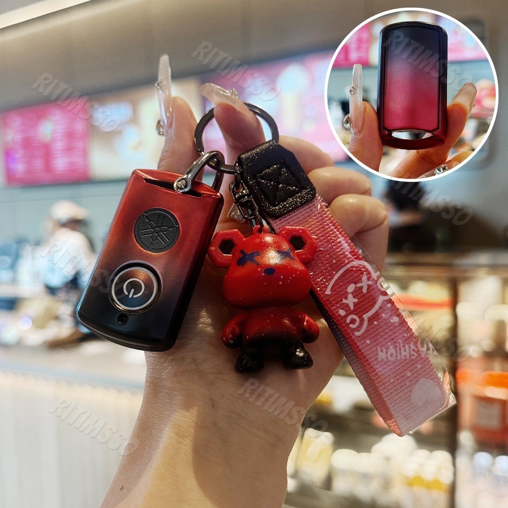 Dành Cho Xe Yamaha Nmax NVX NVX155 XMAX XMAX300 QBIX AEROX JAUNS 2018 2019 TPU Xe Máy Chìa Khóa Bao 