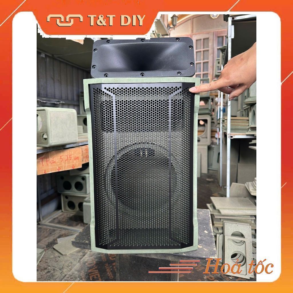 Box aray kiểu dáng loa full, bass 20 kèm phếu kèn,trạm loa, ecang sắt
