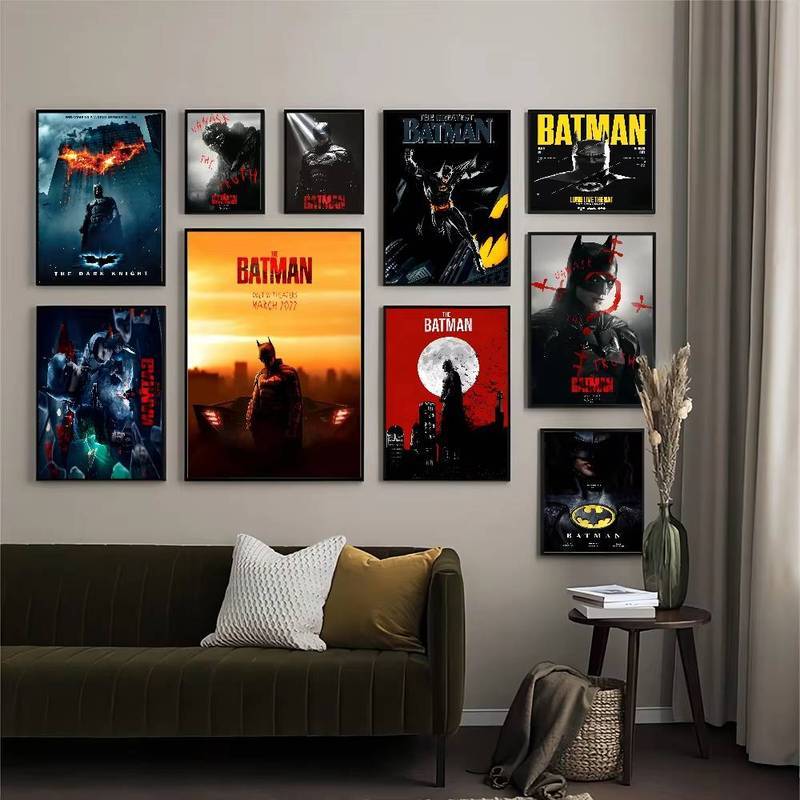 BEAST KINGDOM B-Batman Siêu Anh Hùng Chất Lượng Tốt In Hình Và Canvas Áp Phích Phòng Vintage Thanh C