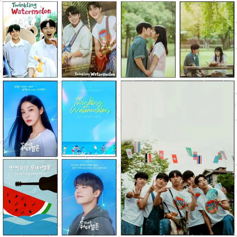 Poster in nghệ thuật có độ phân giải cao của bộ phim "Twinkling W-Watermelon", Thích hợp cho gia đìn