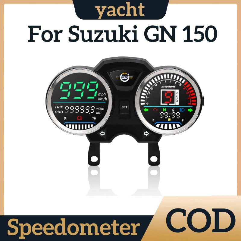 Đồng hồ tốc độ kỹ thuật số xe máy cho GN125 GN150 125cc 150cc có USB