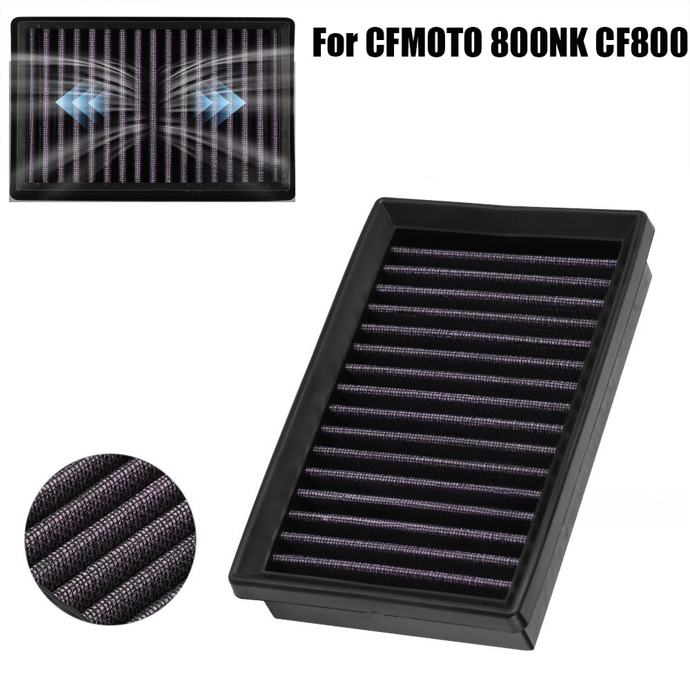 Cho CFMOTO 800NK CF800 CF800-7 CF800 -7F Xe Máy Lưu Lượng Cao Có Thể Giặt Bộ Lọc Không Khí 800 CF NK