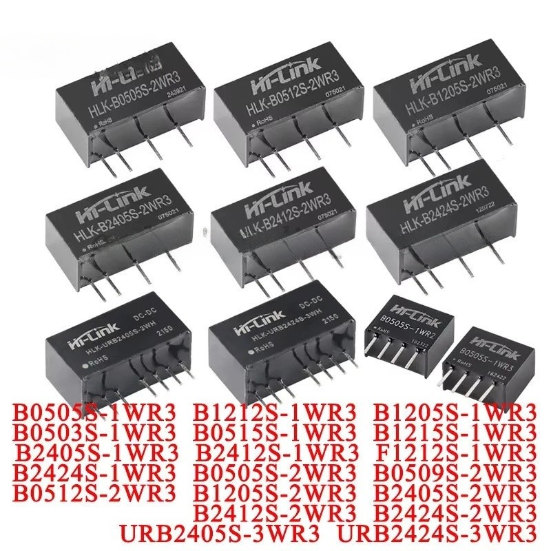 Mô-đun nguồn cách ly DC-DC 1W 2W 3W 24V / 12V / 5V sang 24V / 12V / 5V B2424S B1205S B0509S 2WR3 Các