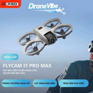 Flycam mini I1 Flycam Drone Camera có cảm biến chống va chạm bảo vệ cánh camera full HD điều khiển 180 độ