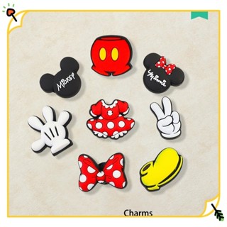 Minnie/Mickey Series DIY Dép Sandal Miếng Dán Thích Hợp Để Trang Trí Giày Lỗ Charm Sticker gắn dép