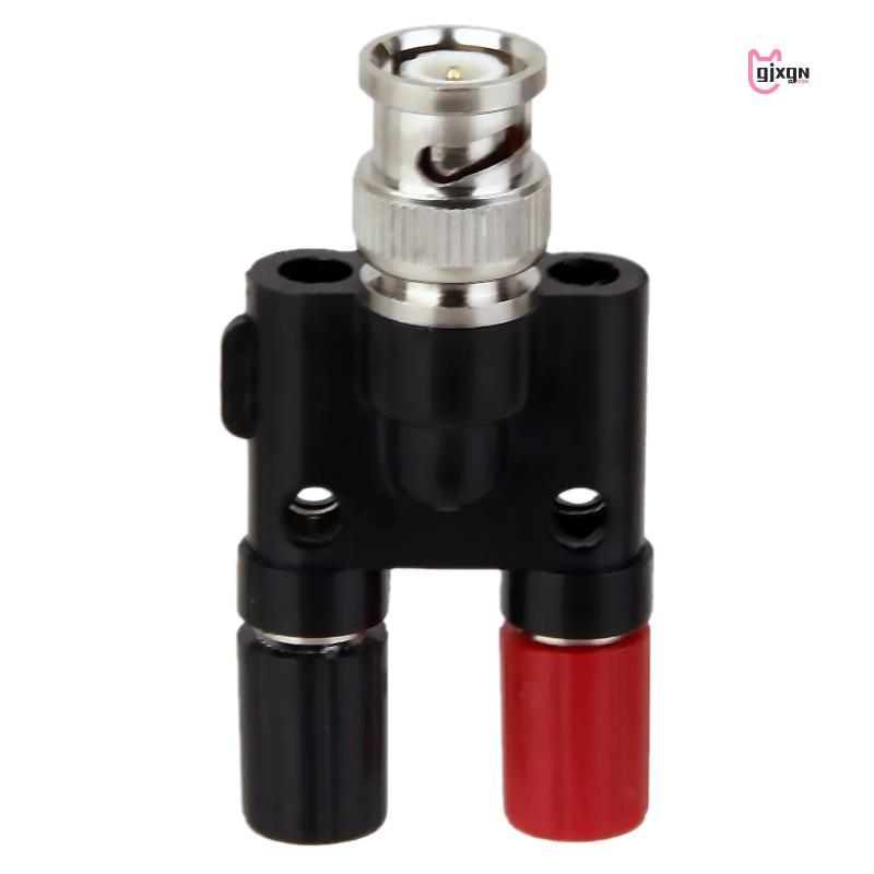 BNC Plug 4mm Banana Plug Splitter Connector BNC Male Plug to 2 x 4mm Banana Female Jack Ổ cắm Adapte