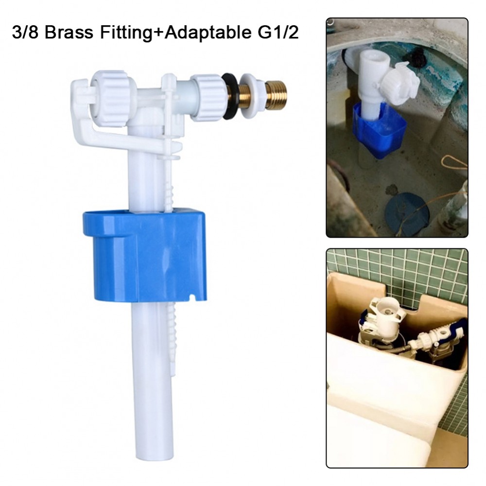 [NISO]Toilet Tank Filling Valve Brass Connector 38 Inch to 12 Inch Cistern Inlet Valve