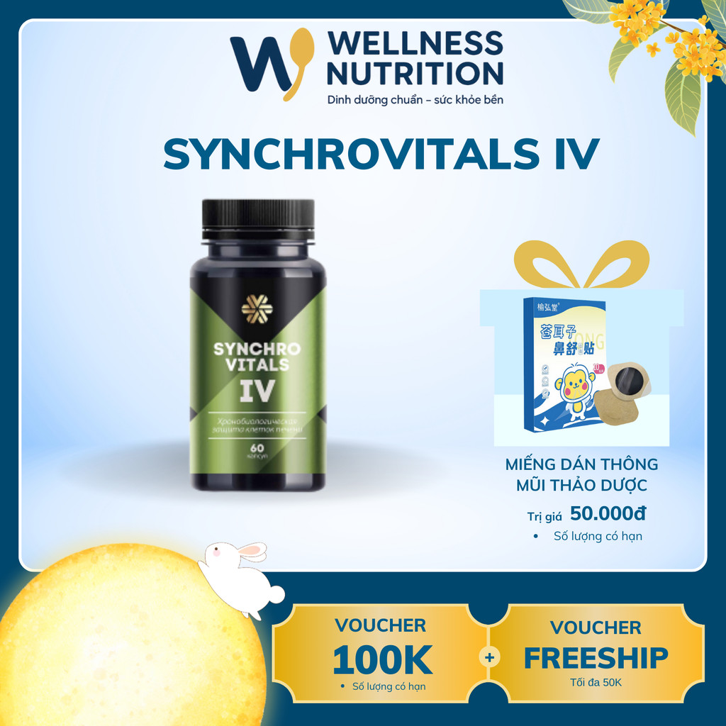 [Hỗ trợ gan]  Syn 4 - Thực phẩm bảo vệ sức khỏe Synchrovitals IV siberian – 60 viên