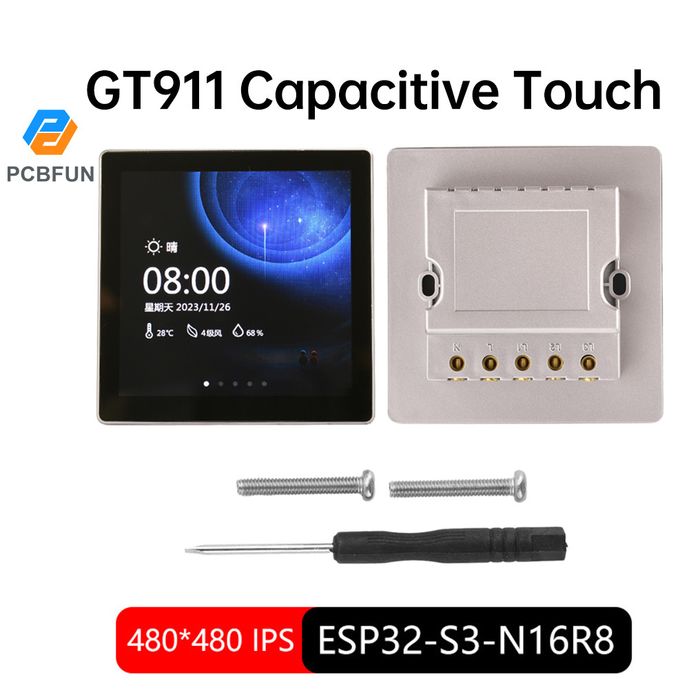 Bảng phát triển Pcbfun ESP32-S3 LVGL 4.0inch 480 * 480 Màn hình thông minh ESP32 Màn hình Wi-Fi & Bl