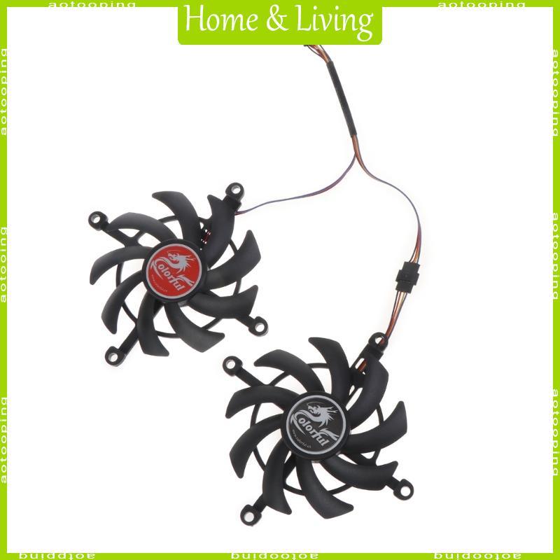 AOTO 75mm Quạt Làm Mát 4Pin 12V VGA Quạt Card Đồ Họa Cho Nhiều Màu Sắc GeForce RTX 3060 Ti RTX3060 D