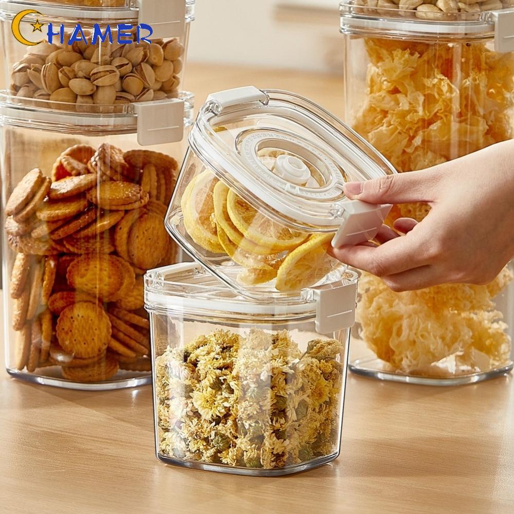 【CHAMER】Vacuum Sealed Food Storage Container Airtight Food Storage Organizer with Pump【HomeLiving】