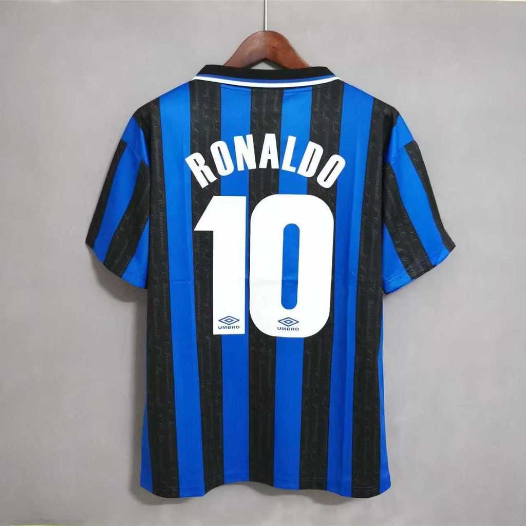 Inter Milan 97-98 Sân khách sân nhà 3rd Retro Soccer Jersey Bóng đá RONALDO 10 Jerseys