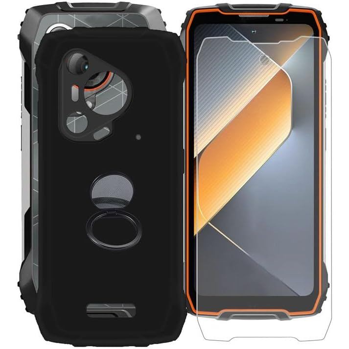 Dành cho vỏ Blackview BL7000, với [1 x Phim bảo vệ kính cường lực], Vỏ mềm chống sốc, [360° Chân đế 