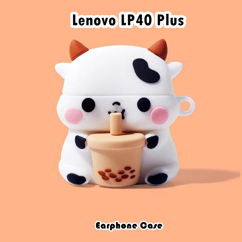 [Giao hàng nhanh] Dành cho Ốp lưng Lenovo LP40 Plus Vỏ tai nghe silicon mềm Phim hoạt hình chống rơi