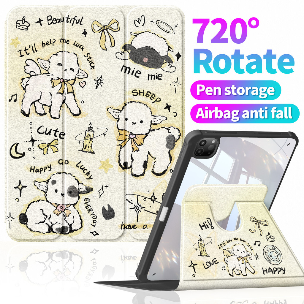 A1392 Angel Lamb Thích hợp cho Apple iPad Vỏ bảo vệ A16 thế hệ thứ 11 丨 Túi khí chống sốc 丨 Chuyển đ