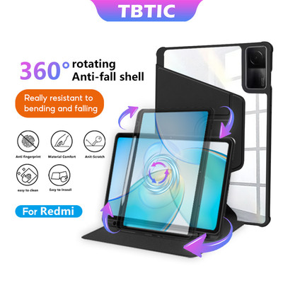 TBTIC Máy Tính Bảng Dành Cho Redmi Pad 2 2025 Redmi Pad 2 Pro 12.1 Poco M1 Bao Có Bút Chì Khe Cắm Bút Xoay Vỏ Bảo Vệ Cho Redmi Pad Pro 12.1