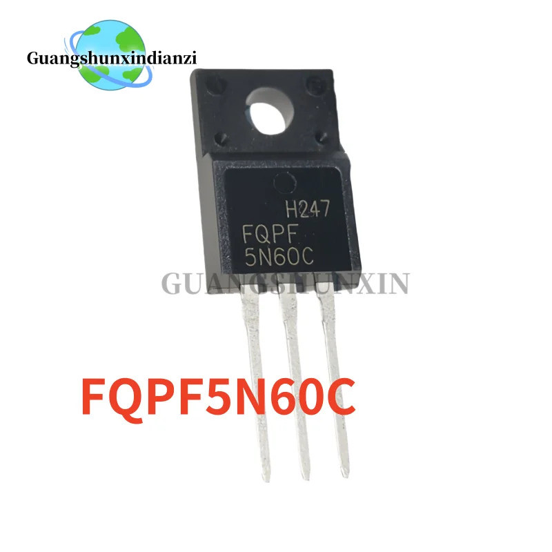 5-10 chiếc 100% MỚI FQPF5N60C TO-220F 5N60C 5N60 600V 4.5A MOSFET N-Channel Transistor còn hàng ZP5N