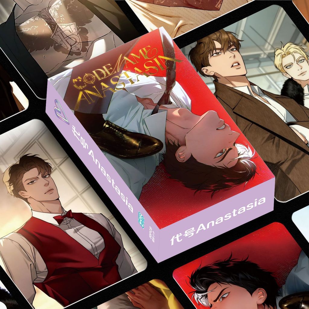 50-55 chiếc Manga Manhwa Codename Anastasia‌ Thẻ Lomo Laser Dumb Husky và chú mèo trắng của ông Shizun Photocards ba chiều Truyền thuyết về Hei II Bưu thiếp ba chiều Hàng có sẵn SX