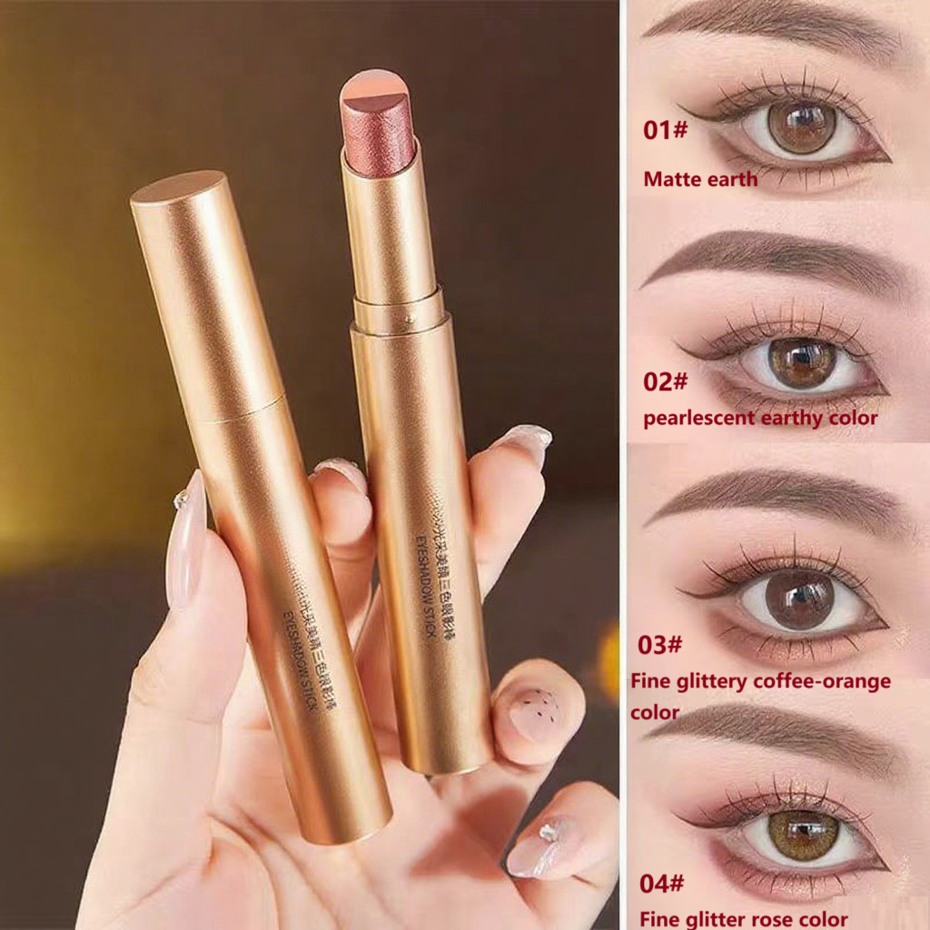 Bút phấn mắt Kabeina 3 màu – Không nhòe, không thấm nước – Chỉ cần một chạm và đôi mắt của bạn sẽ tỏ