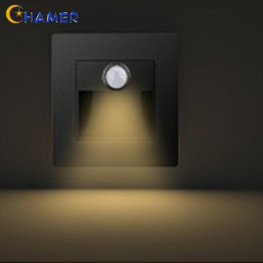 【CHAMER】LED Stair Light 22mm Installation Depth Ambient Light Sensor 30s Auto-off Timer【HomeLiving】