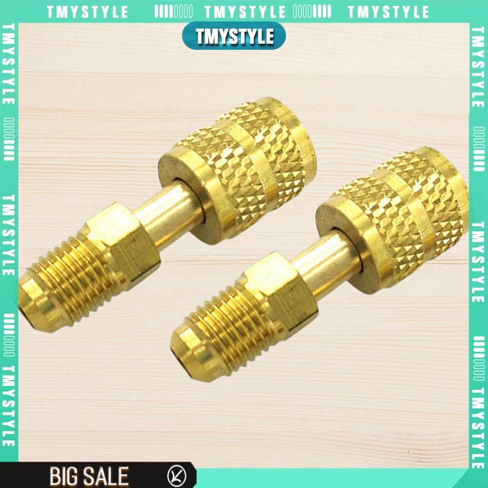 2 Chiếc R410A AC Adapter SAE Bên Ngoài Chủ Đề 1 / 4 R410A Lạnh Sạc Adapter Đồng Thau Cho R410 R32 R2