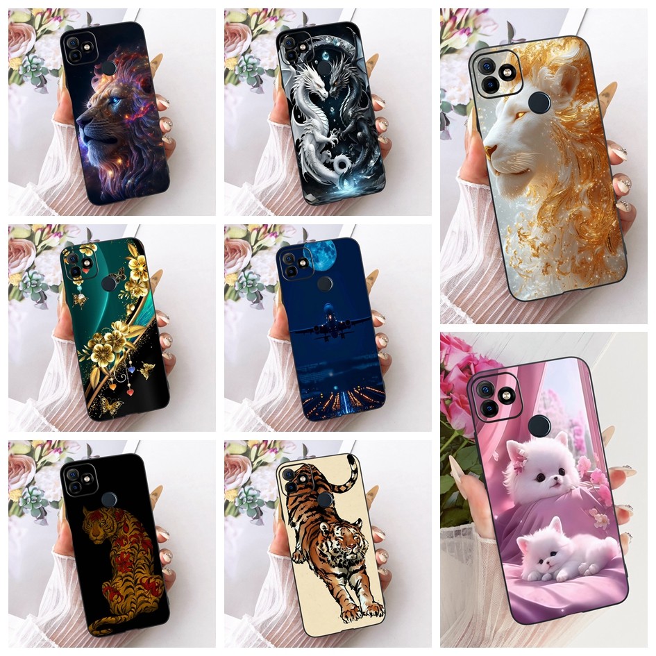 Ốp Mềm Cho Itel P36 W6501 / P36 Play L6005 / Vision 1 Plus / Vision 1 Vỏ Điện Thoại Cool Dragon Lion