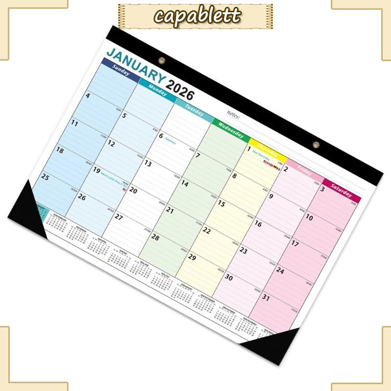 Lịch treo tường CAPA 2026-2027 Lịch hàng tháng Jan 2026 đến tháng 6 2027 cho gia đình