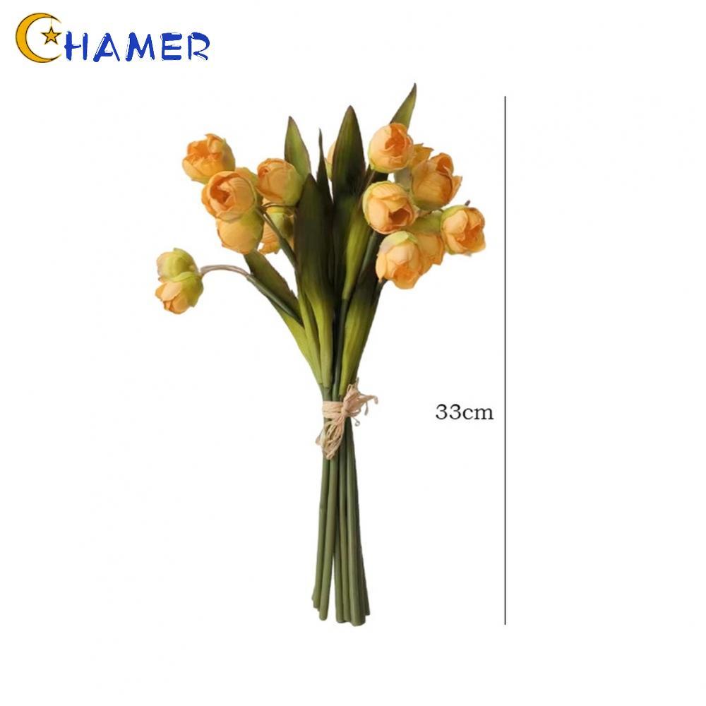 【CHAMER】Realistic Lily of the Valley Silk Flowers Bouquet for Wedding Home Decor【HomeLiving】