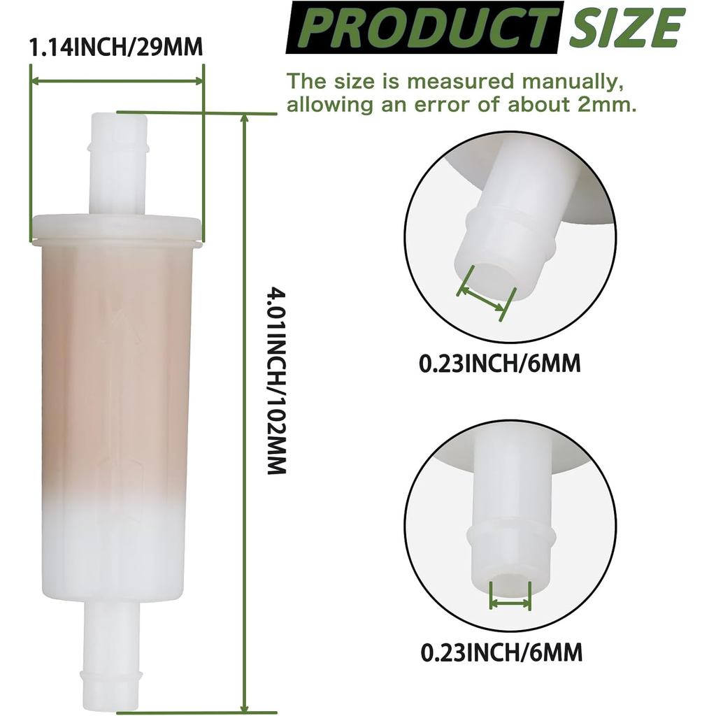 Bộ lọc nhiên liệu LOCOPOW 3 / 8 "cho SIERRA 18-7831 Yamaha GP1-U775C-10-00 Mercury Marine 802128A1 8