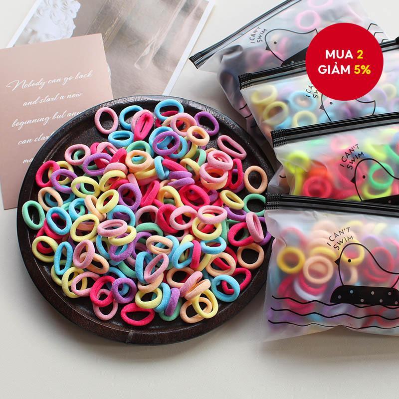 120 cái dây buộc tóc trẻ em, dây buộc tóc cho bé gái, không làm tổn thương tóc em bé, dây buộc tóc n