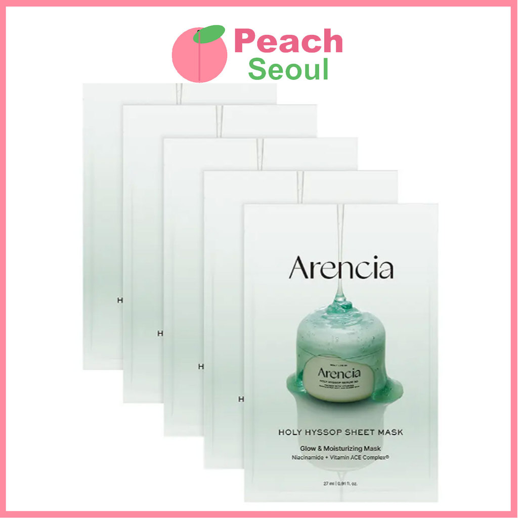 [Arencia] Holy Hyssop Mask Pack 4 + 1 Sheets_From Korea