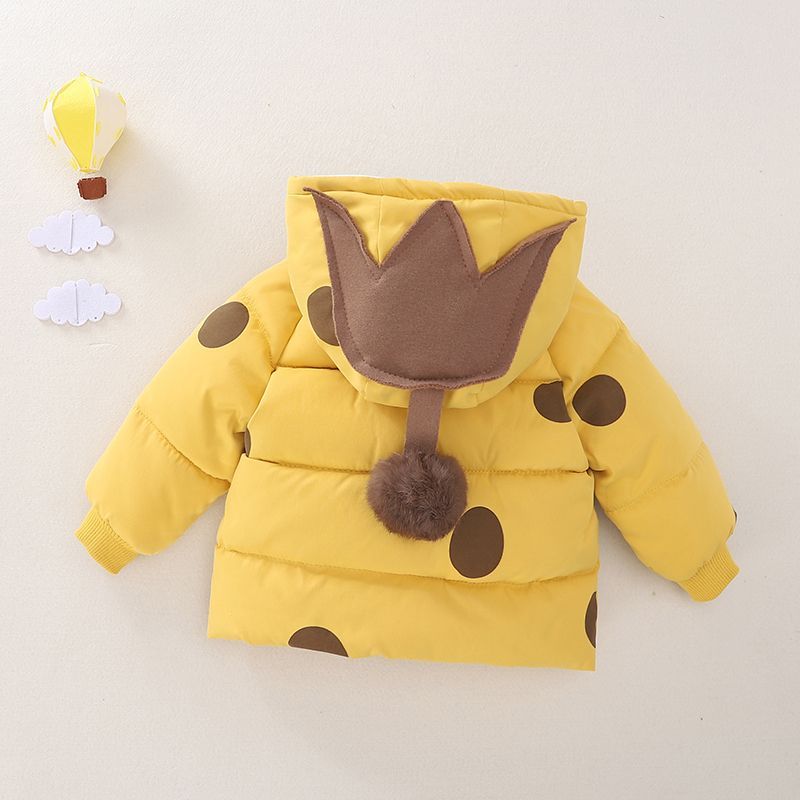 Áo khoác bé trai Phong cách thu đông Áo khoác đệm trẻ em Áo khoác đệm bé gái Áo khoác đệm cho bé 0-1