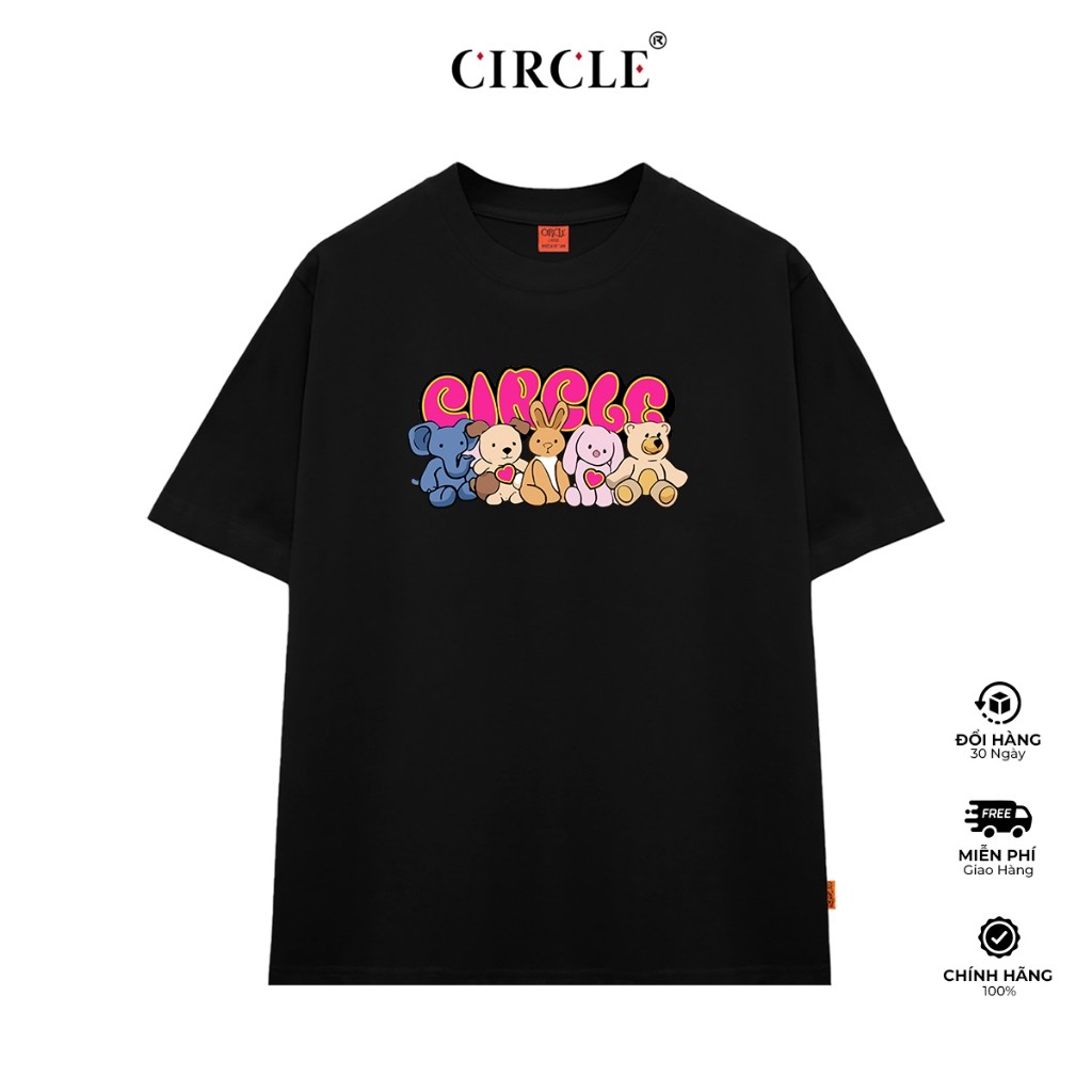 Áo thun CIRCLE - CARTOON BEARS TEE SHIRT Cotton cao cấp - CIRCLE CLO