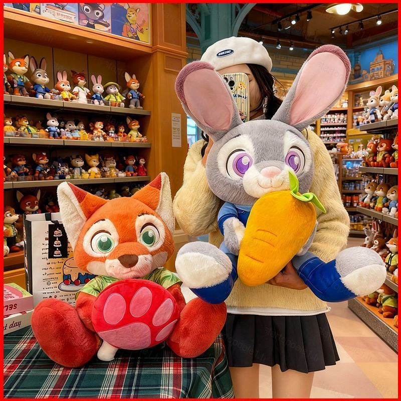 ST1 Zootopia Judy Hopps Nick Wilde Cà Rốt-Hold Thỏ Nấm-Hold Fox plushie đồ chơi cho trẻ em gái TS1