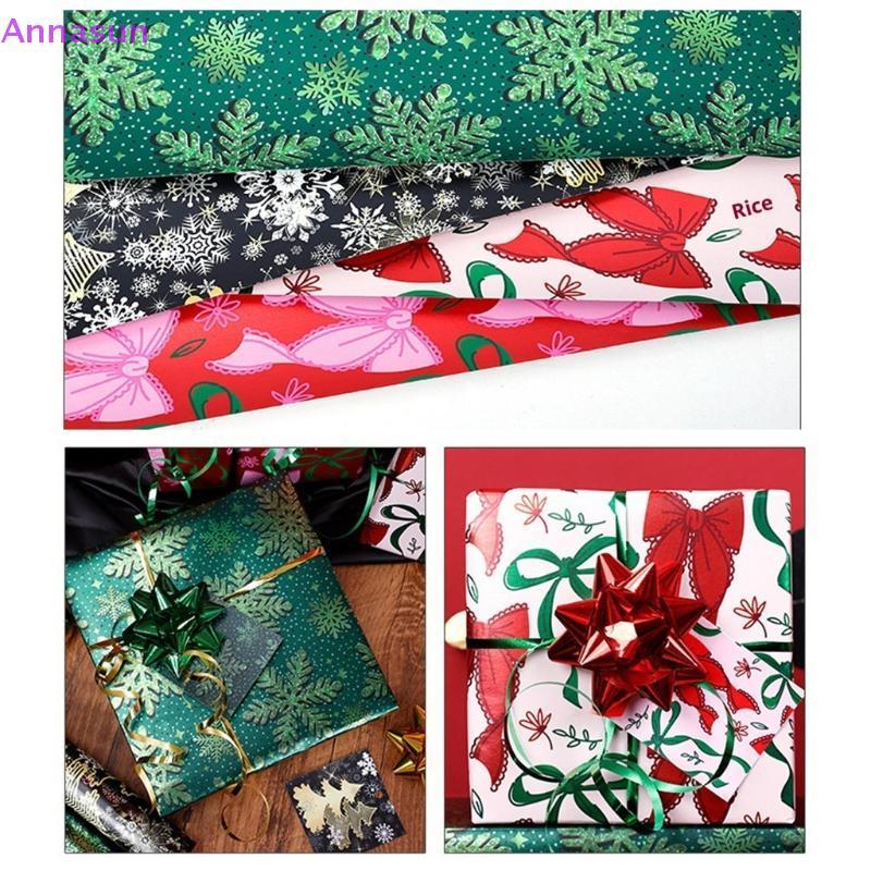 Annasun 1 Roll Wrapping Paper 17inch X 118inch Wrap, Christmas Wrapping Paper, Kraft Paper - Black P