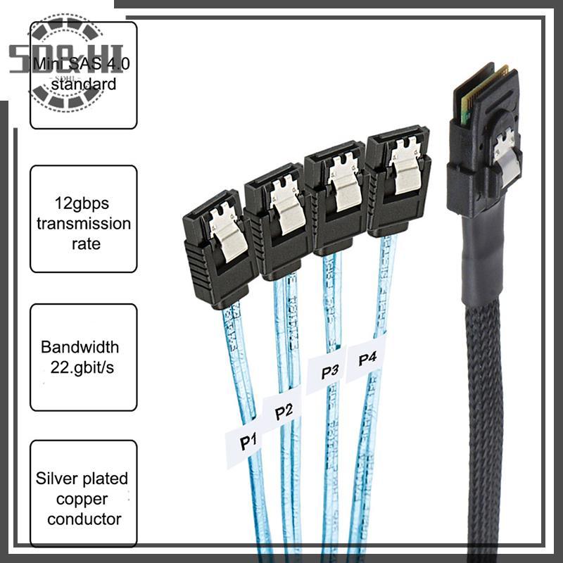 [SD&HI]Cáp SAS SATA -SAS SFF-8087 Đến 4 Cáp SATA SAS 4i SFF8087 36P Đến 4 Cáp SATA 7P 12Gbps Dữ Liệu