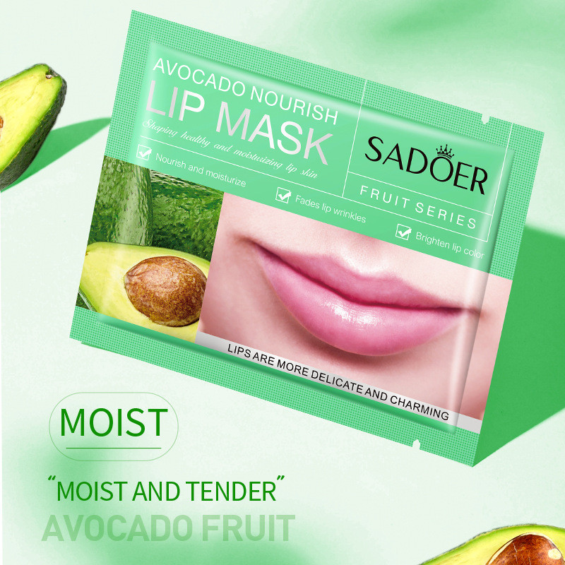 Full English Lip Mask SADOER Bơ Fruit Series Lip Mask Dưỡng Ẩm Môi MaskReady stock 129