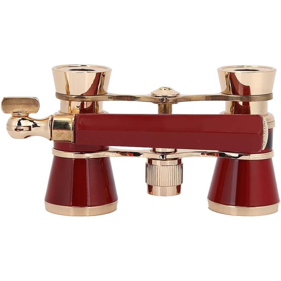 Ống nhòm Opera kính viễn vọng 3x25, mini tiện lợi, có túi đựng, màu đỏ