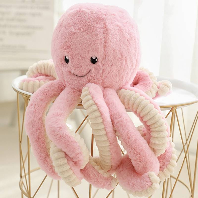 Octopus Plush Toy Doll Eight-Claw Doll Baby Comfort Children's Birthday Gifts H60V