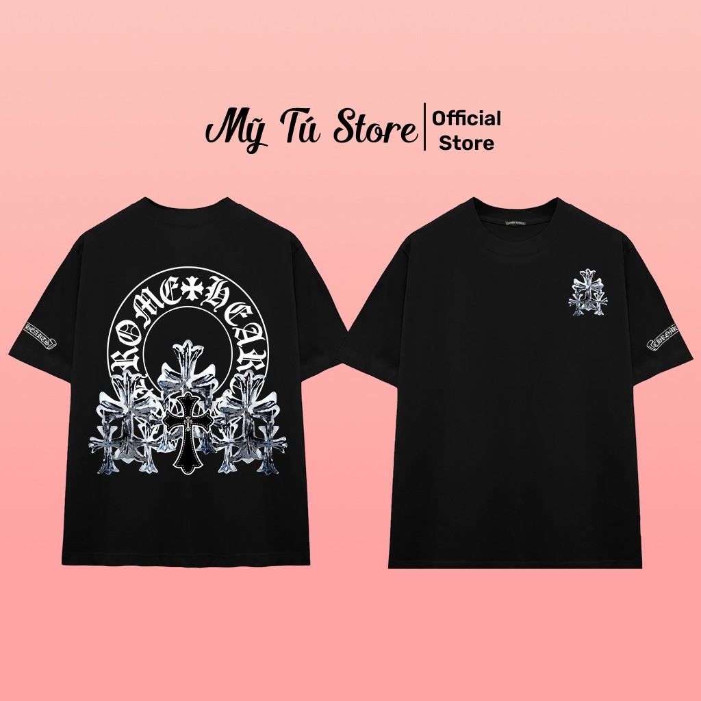 [Vải Xịn] Áo Thun Chrome Silver Bloom Gothic in kỹ thuật số - Vải xịn - Mỹ Tú Store