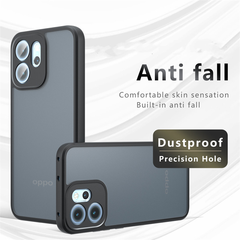 Ốp Điện Thoại Trong Suốt Cho Oppo Reno 14F Ốp Lưng PC Mờ Chống Sốc Cho Oppo Reno 14F 14 Pro Ốp Lưng 