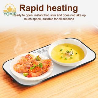 Khay hâm nóng thực phẩm điện YOVIP – Nhiệt độ không đổi, Tấm sưởi nhanh cho bát đĩa ấm VN