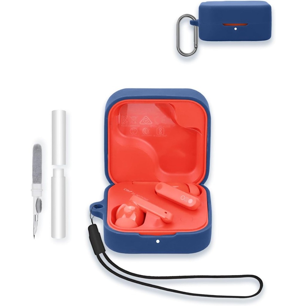 For Nothing CMF Buds 2 Vỏ Tai Nghe Không Dây, Bộ Vệ Sinh Và Dây Buộc Mềm Bảo Vệ Chống Sốc Cho Không 
