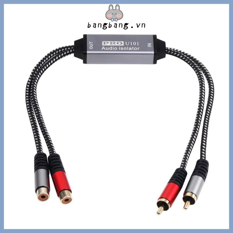 Bang Premium Ground Looping Noise Isolator Eliminator với đầu nối âm thanh cho âm thanh rõ ràng Ghi 