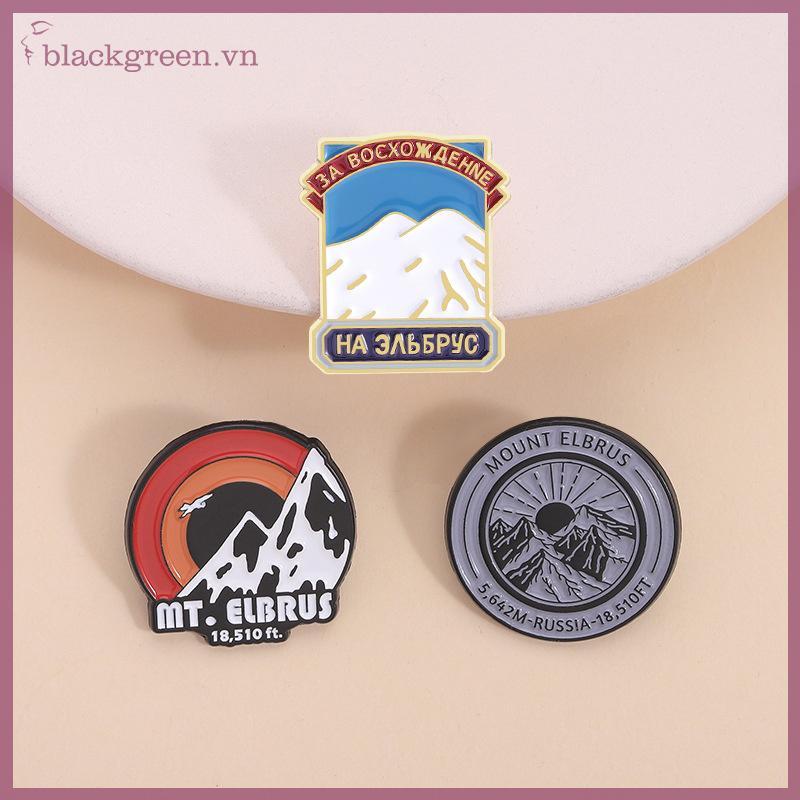 Trâm cài phong cảnh núi tuyết Elbrus, phù hợp làm quà tặng bạn bè